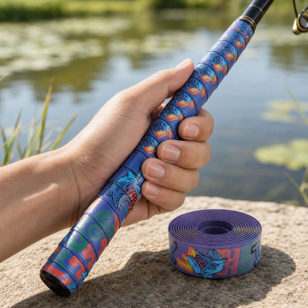 Fishing Rod Wrap Tape - Ruban adhésif antidérapant coloré pour poignée