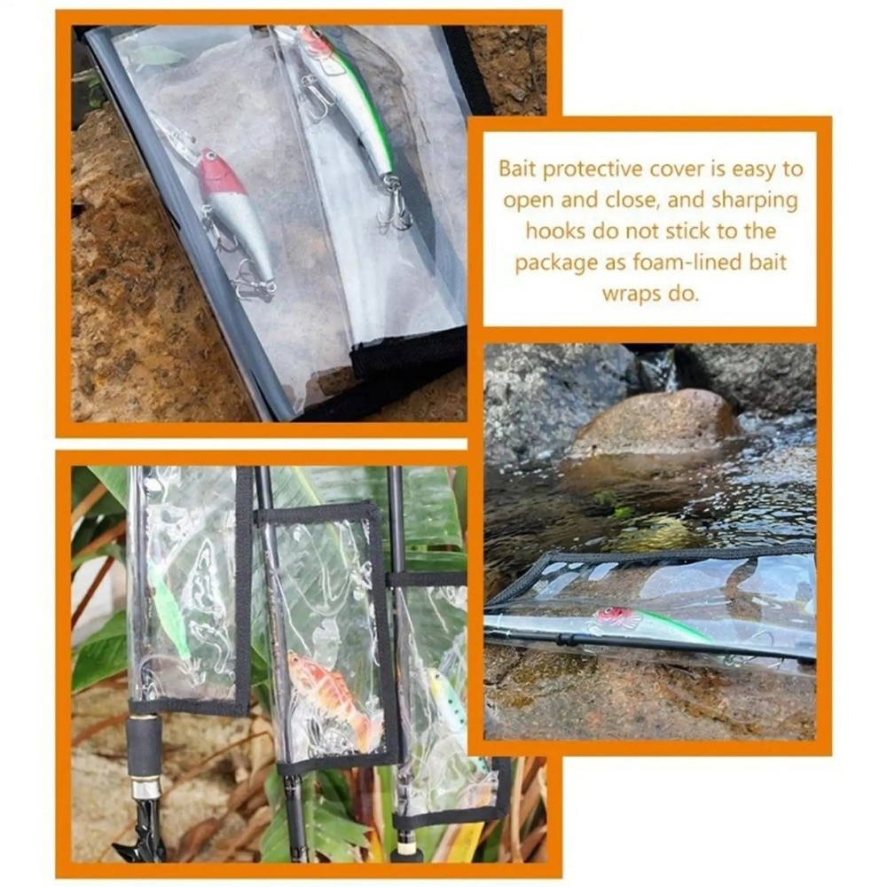 Fishing Rod Wrap Tape - Housse de rangement pour leurres de