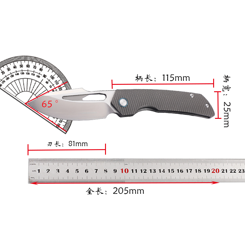 Fishing Equipment Kitchener - Couteau pliant en acier M390 avec