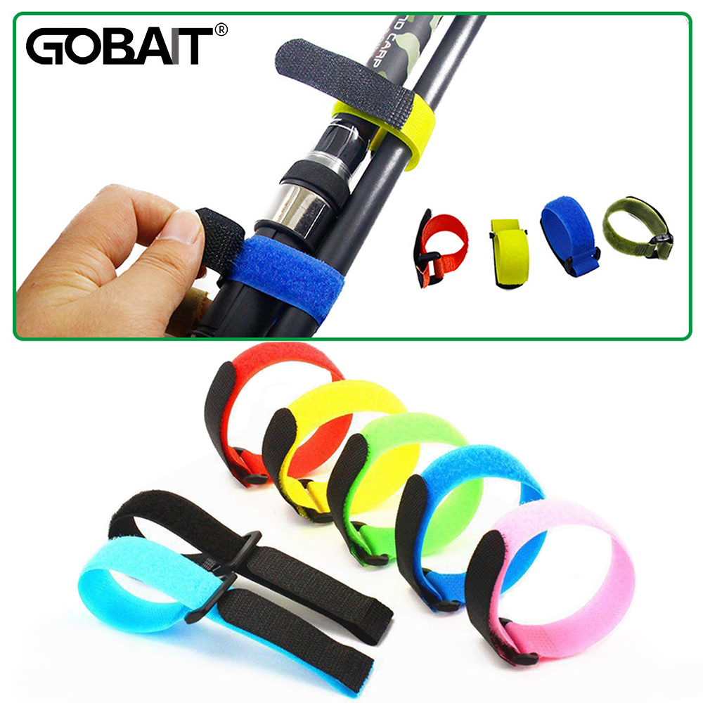 Fishing Rod Wrap Tape - Porte-cravate réglable en couleur, sangle de